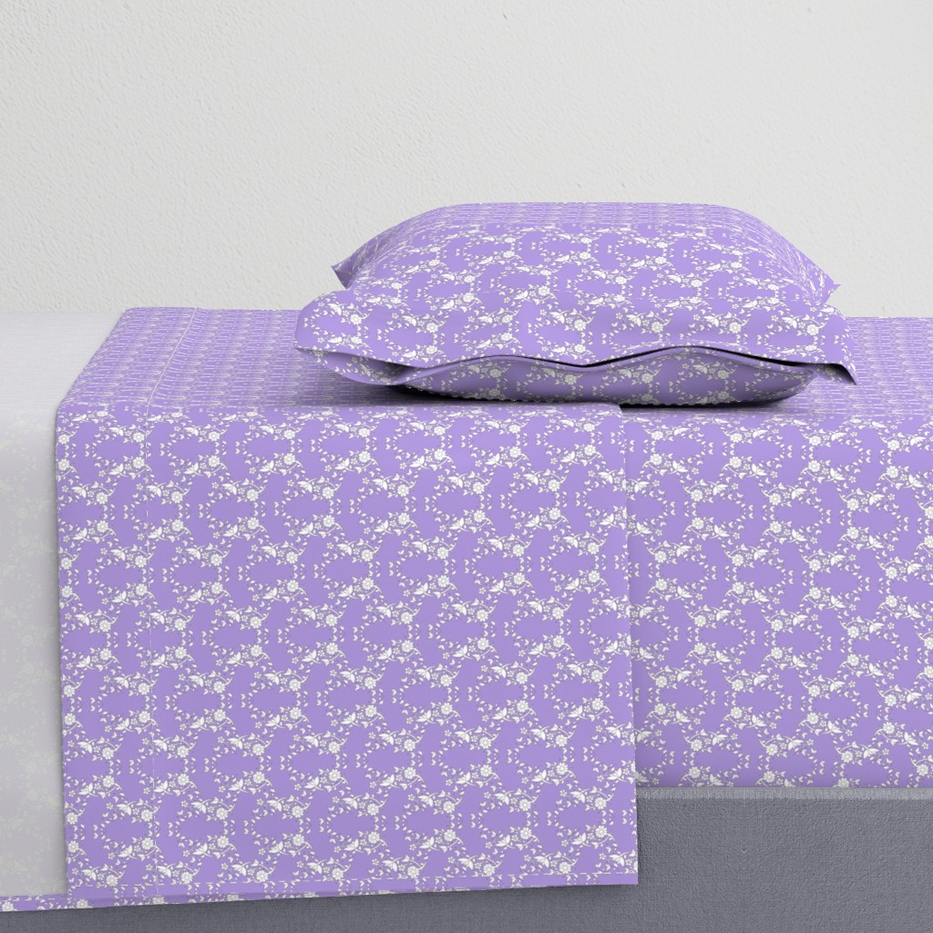 Colette's  Lilac Floral Lattice