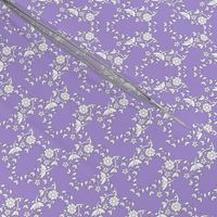 Colette's  Lilac Floral Lattice