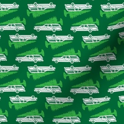 Griswold Family Christmas Station wagon with Tree GREEN 