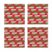 Griswold Family Christmas Station wagon with Tree GREEN and RED