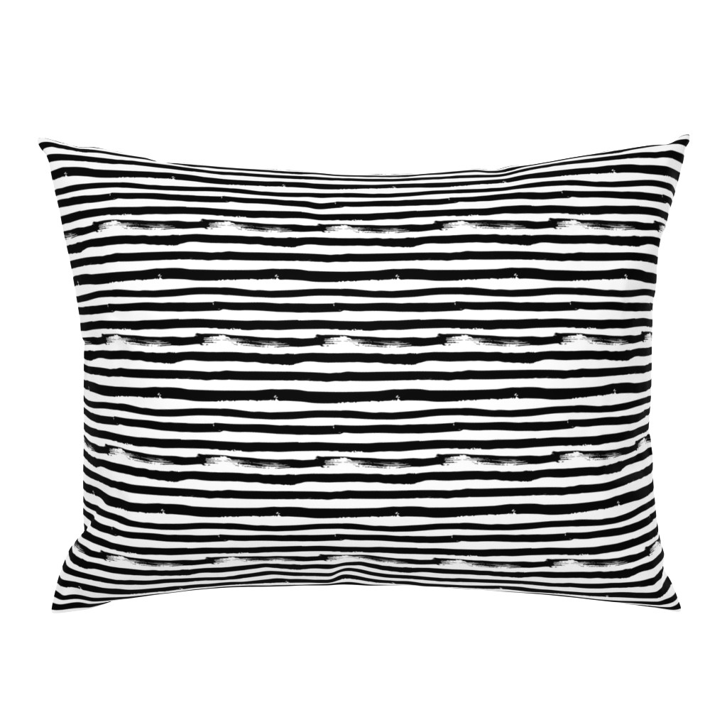  Black and White Brush Stroke Painted Stripes Artistic Distressed