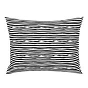  Black and White Brush Stroke Painted Stripes Artistic Distressed