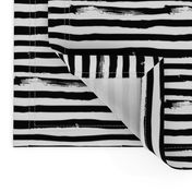  Black and White Brush Stroke Painted Stripes Artistic Distressed