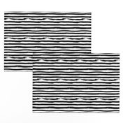  Black and White Brush Stroke Painted Stripes Artistic Distressed