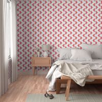 Chevron nested two frequency white -pink