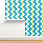 Chevron nested two frequency yellow-white-teal2