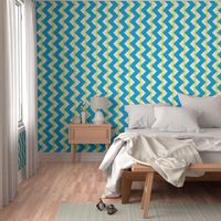 Chevron nested two frequency yellow-white-teal2