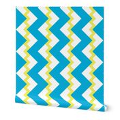 Chevron nested two frequency yellow-white-teal2