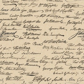 Declaration of Independence Signatures