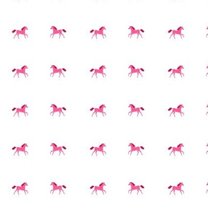 horses // pink horses cowboy cowgirl fabric covered buttons