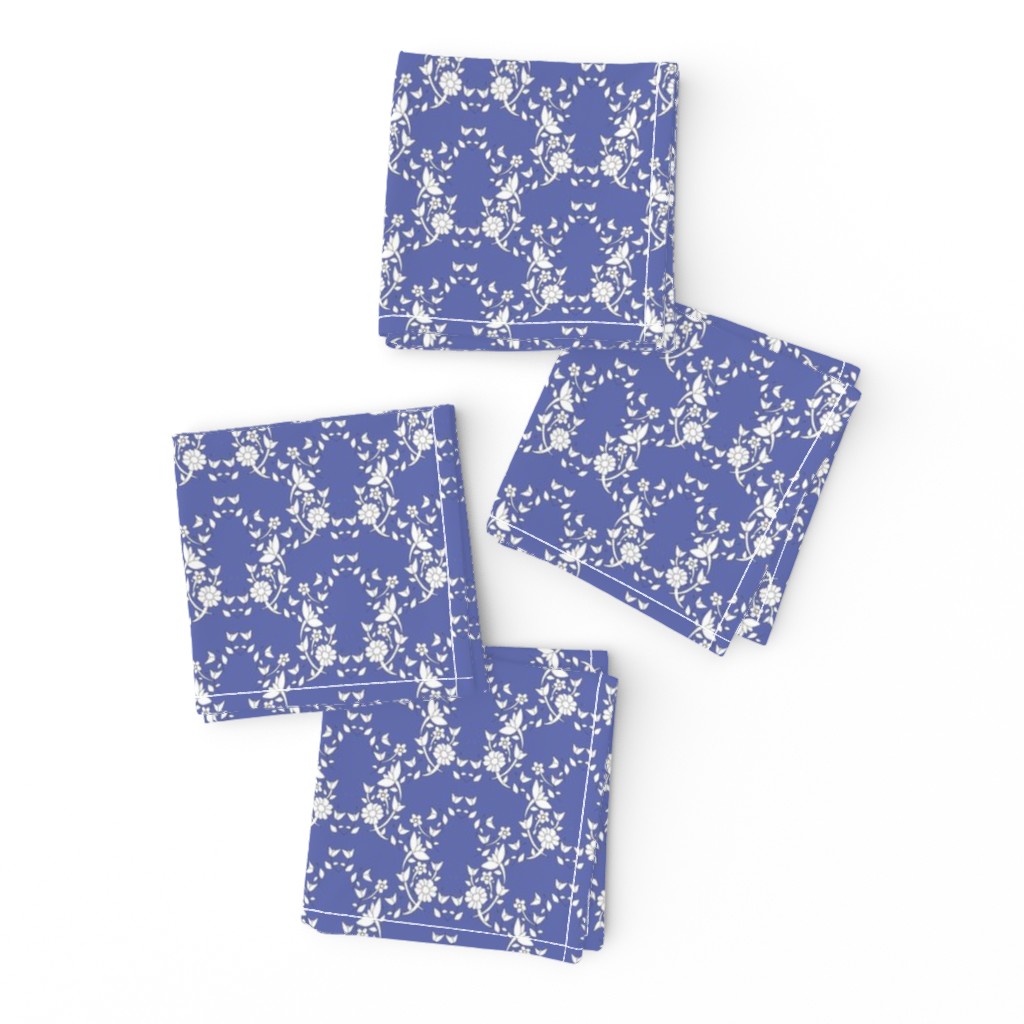 Colette's Blue Floral Lattice