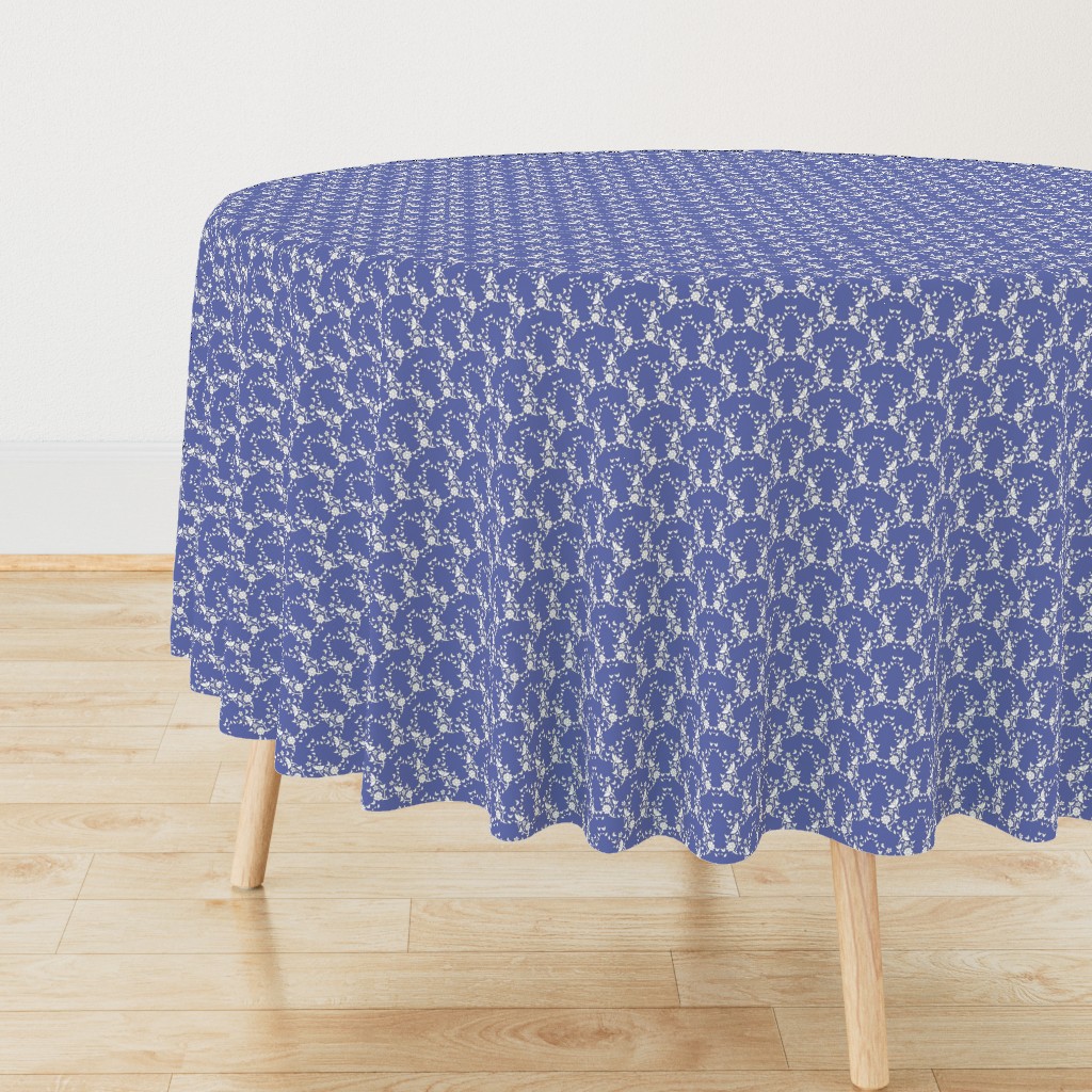 Colette's Blue Floral Lattice