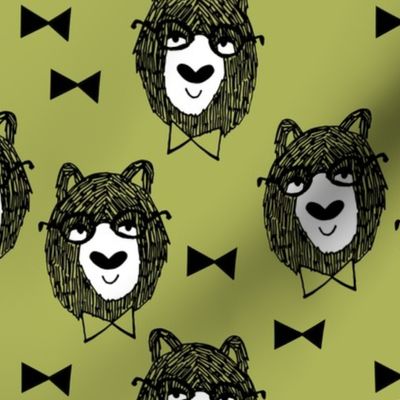 bowtie bear // lime green bear fabric bowtie bears fabric nursery baby nursery design andrea lauren