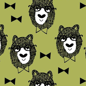 bowtie bear // lime green bear fabric bowtie bears fabric nursery baby nursery design andrea lauren