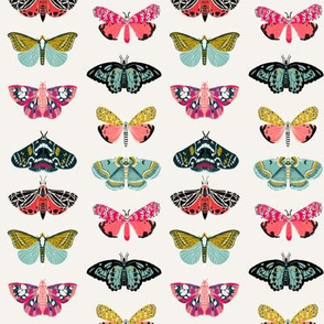 moths // butterflies fabric moth design nature botanical fabric print