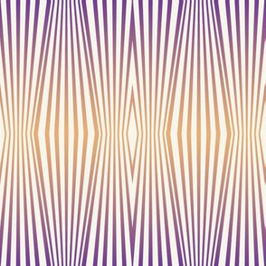 Zebra diamond op art stripes, orange to mauve on off-white by Su_G_©SuSchaefer