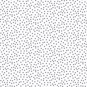 Black Confetti Dots & Spots on very light Blue/Grey