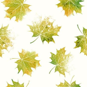 Pattern with leaves