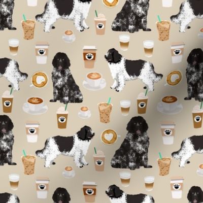 newfoundland coffee fabric dog fabric dogs design coffees fabric landseer newfoundlands fabric