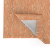 BFM9 - Dreamsicle Butterfly Marble in Pastel Orange Monochrome