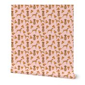 vizsla pizza fabric dog fabric dogs pizza design vizslas fabric 