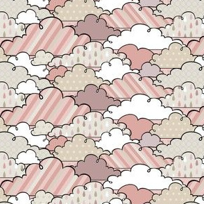 If By Air - In Flight, Clouds (Pink)