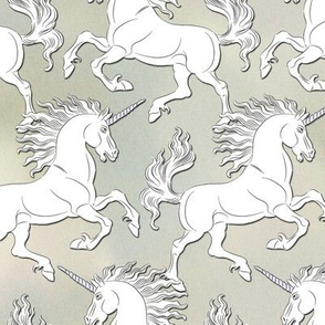 White Unicorn on beige