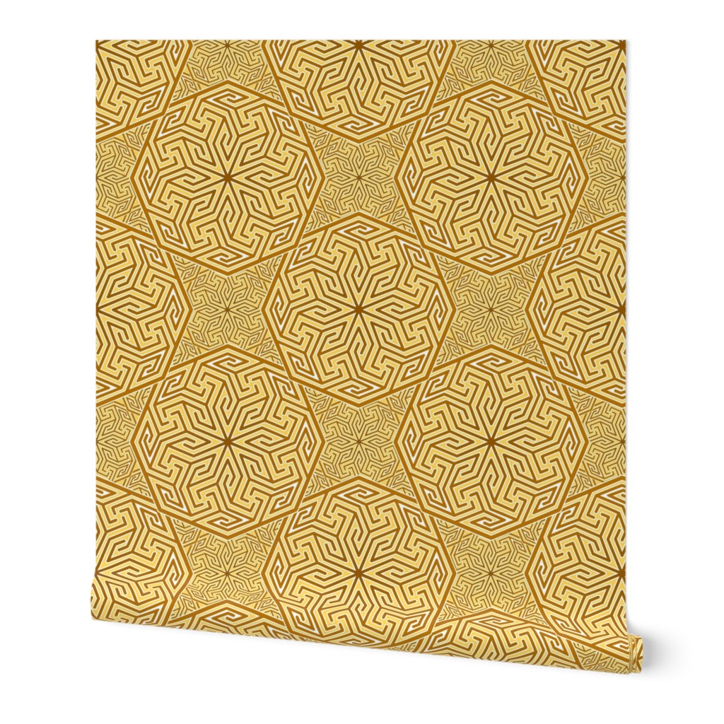 Arabic abstract in yellows
