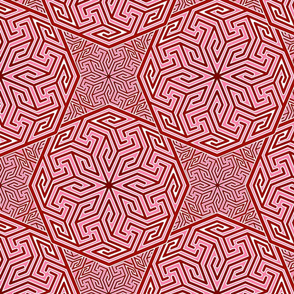 Arabian Abstract in reds