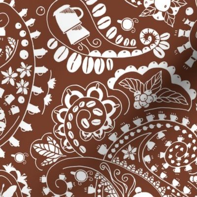 Coffee paisley