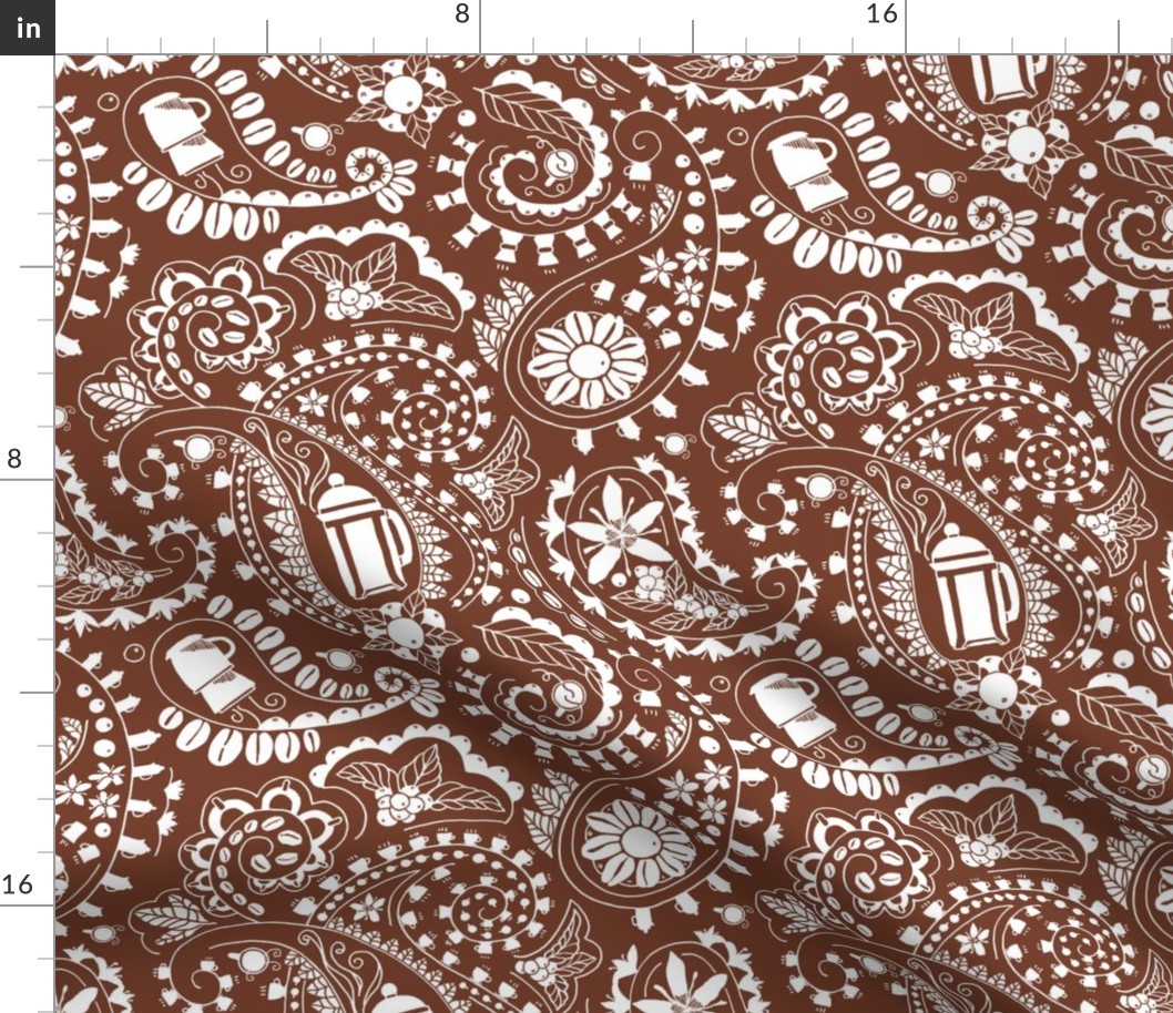 Coffee paisley