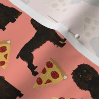 boykin spaniel pizza fabric pizza dog design spaniel dogs fabric 