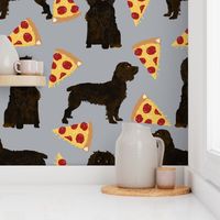 boykin spaniel pizza fabric pizza dog design spaniel dogs fabric 