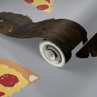 boykin spaniel pizza fabric pizza dog design spaniel dogs fabric 