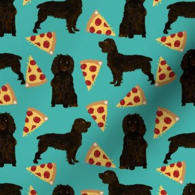 boykin spaniel pizza fabric pizza dog design spaniel dogs fabric 