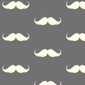 moustache, hipster, grey and cream hipster mo