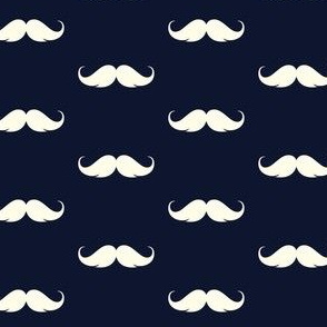 Moustache Fabric, Wallpaper and Home