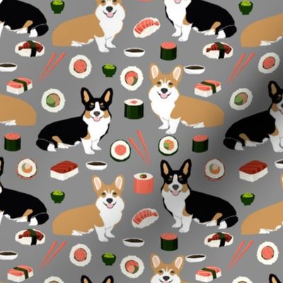corgi sushi fabric corgis fabric dog corgi fabric sushi dog design dogs salmon fabrics corgi dog