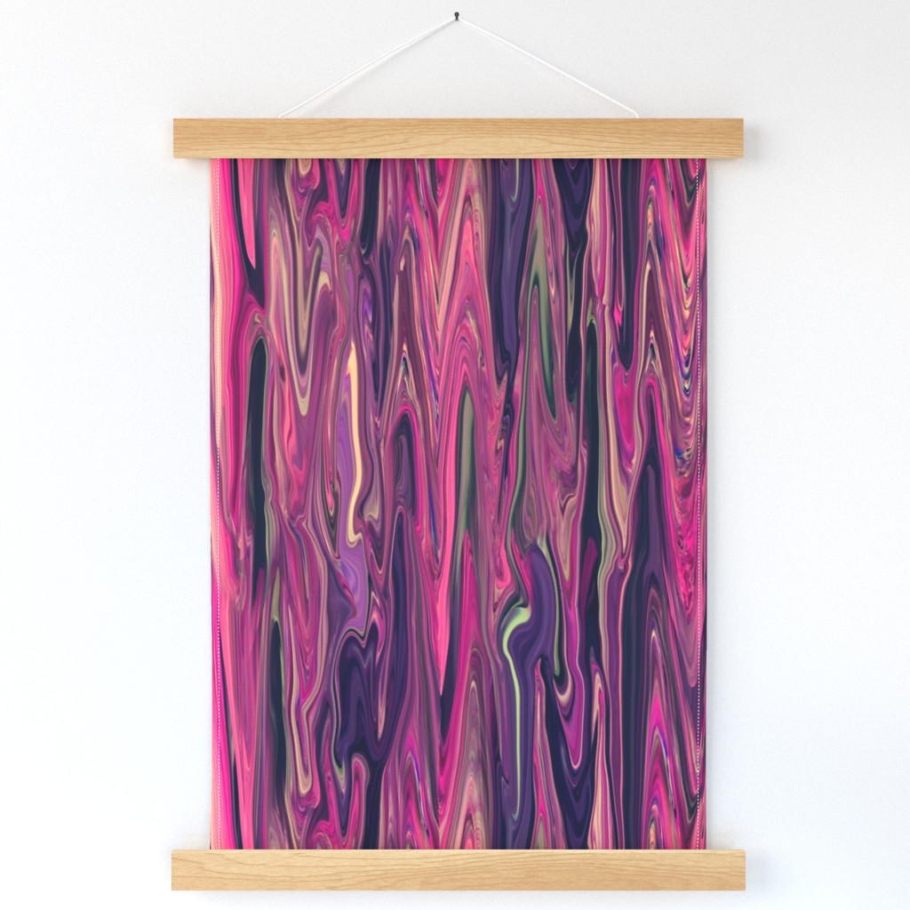 LQMR - Liquid Magenta Relish Marbled, LW  Large