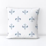 fleur de lis - blue