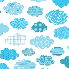 doodle clouds