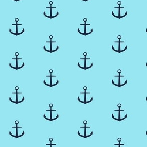 Anchor on light blue