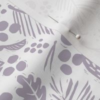 Botanical Baby Mauve and White