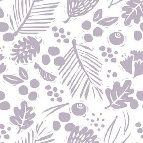 Botanical Baby Mauve and White