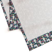 westie florals fabric cute west highland terrier dog design best westies florals fabric cute dogs design