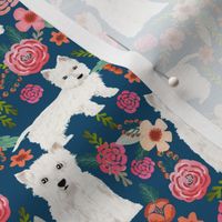 westie florals fabric cute west highland terrier dog design best westies florals fabric cute dogs design