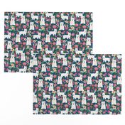 westie florals fabric cute west highland terrier dog design best westies florals fabric cute dogs design