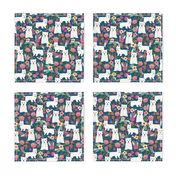 westie florals fabric cute west highland terrier dog design best westies florals fabric cute dogs design