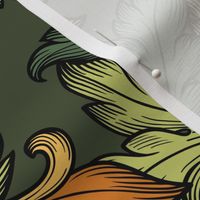 Acanthus Leaves (Baroque Green )