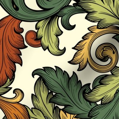 Acanthus Leaves (Baroque Cream )